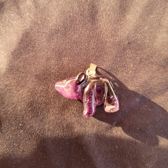 Genuine Amethyst Bear Necklace Pendant. - Picture 6 of 6